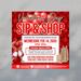 Editable Valentine's Day Boutique Sale Sip and Shop Flyer