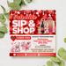 Editable Valentine’s Day Sale Sip and Shop Flyer Template