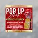 DIY Valentine’s Pop-Up Shop Boutique Sale Invitation Flyer