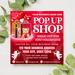 Editable Valentine’s Day Sip and Shop Flyer Invite Template