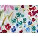 a close up of the watercolor flowers