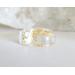 Light Gold Leaf Teardrop Pendant for Jewelry or Keychain Making