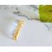 Long Gold Leaf Pendant for Jewelry or Keychain Making