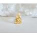 Long Gold Leaf Pendant for Jewelry or Keychain Making