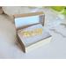 Long Gold Leaf Pendant for Jewelry or Keychain Making