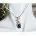 Blue Sapphire Sterling Silver Necklace