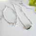 Sterling Silver Emerald Gemstone Necklace