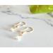 14K Gold Opal Earrings