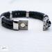 Braided Leather Bands adorned with a spooky skull clasp - Jon B Leather