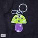 Delightfully designed handcrafted leather Mushroom Keychain