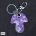Delightfully designed handcrafted leather Mushroom Keychain