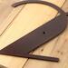 Close up of copper vein powder coat on our modern metal house number sign.
