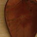 Ceramic leaf tray glazed in rusty metallic with catalpa leaf texture. 7"x9"