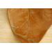 Ceramic leaf tray glazed in light tan with hints of blue with catalpa leaf texture. 7"x9"