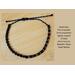 half glass metallic beads, half spiral macrame knot bracelet, unique design