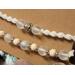 display board closeup macrame white color 2 piece set