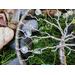 left side branch details clear glass 8mm bead close up