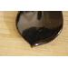 Ceramic heart shaped spoon rest. Glazed in black with mint green speckles. Approximately 3"x3.5"