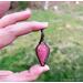 Thulite Wire Wrapped Necklace Pendant