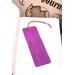 Back of bookmark in solid purple and jute rope tassel.