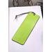 Back of bookmark solid green, jute rope tassel.