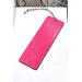 Back of bookmark, solid hot pink with jute rope tassel.