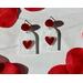 Red Heart Dangle Earrings