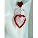 linked hearts valentines earrings