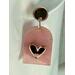 Rose Gold Heart Dangle Earrings
