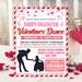 Customizable Valentine's School Daddy Daughter Dance Ticket and Flyer Bundle Template.