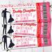 Editable Daddy Daughter Valentine's Sweetheart Dance Ticket and Flyer Bundle Template
