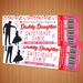 Editable Daddy Daughter Valentine's Sweetheart Dance Ticket and Flyer Bundle Template