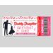 Editable Daddy Daughter Valentine's Sweetheart Dance Ticket and Flyer Bundle Template