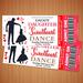 DIY Valentine's Sweetheart Daddy Daughter Dance Ticket and Flyer Bundle Template.