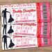 Editable Daddy Daughter Valentine's Sweetheart Dance Ticket and Flyer Bundle Template