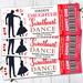 DIY Valentine's Sweetheart Daddy Daughter Dance Ticket and Flyer Bundle Template.