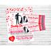 Editable Daddy Daughter Valentine's Sweetheart Dance Ticket and Flyer Bundle Template