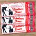 Customizable Valentine's School Daddy Daughter Dance Ticket and Flyer Bundle Template.