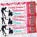 Editable Daddy Daughter Valentine's Dance Ticket and Flyer Bundle Template