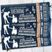 Customizable Daddy Daughter Denim and Diamond Theme Dance Flyer and Ticket Bundle Template