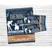 Customizable Daddy Daughter Denim and Diamond Theme Dance Flyer and Ticket Bundle Template