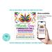 Customizable Mardi Gras Masquerade Ball Invitation Flyer and Ticket Bundle Template