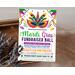 Customizable Mardi Gras Masquerade Ball Invitation Flyer and Ticket Bundle Template