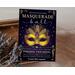 Editable Masquerade Ball Junior Senior Prom Flyer and Ticket Bundle Template