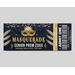Editable Junior Senior Masquerade Ball Prom Flyer and Ticket Bundle Template