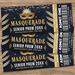Editable Junior Senior Masquerade Ball Prom Flyer and Ticket Bundle Template