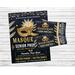 Editable Junior Senior Masquerade Ball Prom Flyer and Ticket Bundle Template