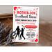 Editable Mother Son Valentine's Sweetheart Dance Ticket and Flyer Bundle Template