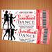 DIY Valentine's Sweetheart Mother Son Dance Ticket and Flyer Bundle Template