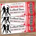 Editable Mother Son Valentine's Sweetheart Dance Ticket and Flyer Bundle Template